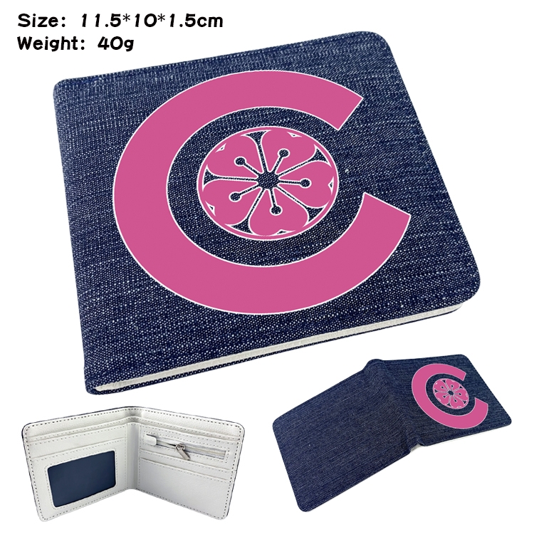 SK∞ Anime Peripheral Denim Coloring Book Wallet 11.5X10X1.5CM 40g