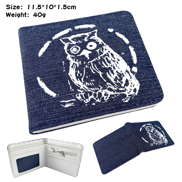 The Promised Neverla Anime Peripheral Denim Coloring Book Wallet 11.5X10X1.5CM 40g