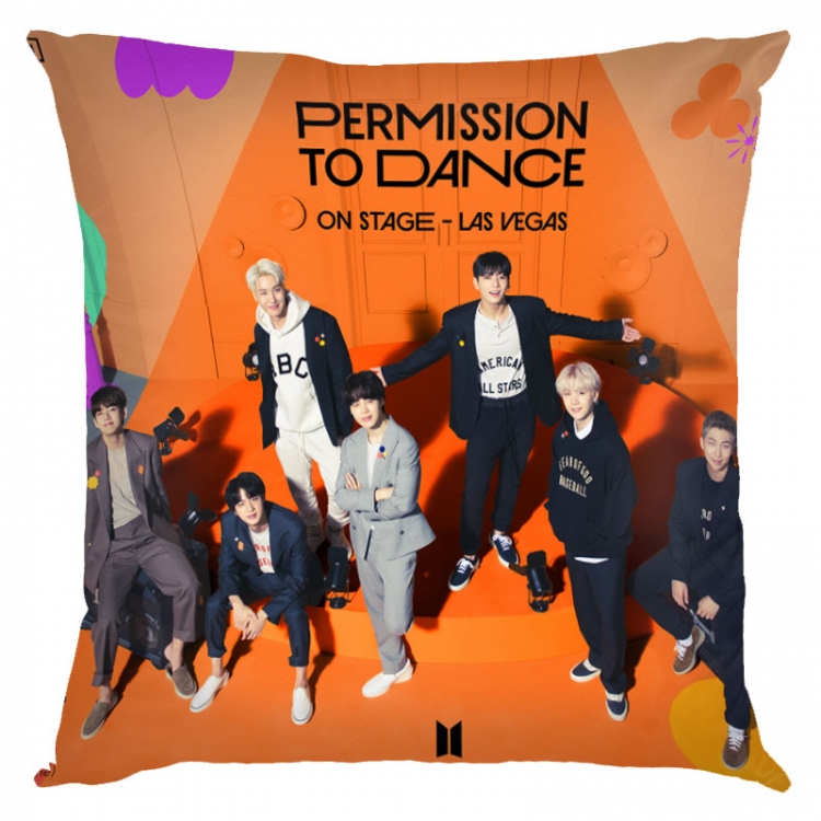 BTS movie star square full-color pillow cushion 45X45CM NO FILLING BS-1479