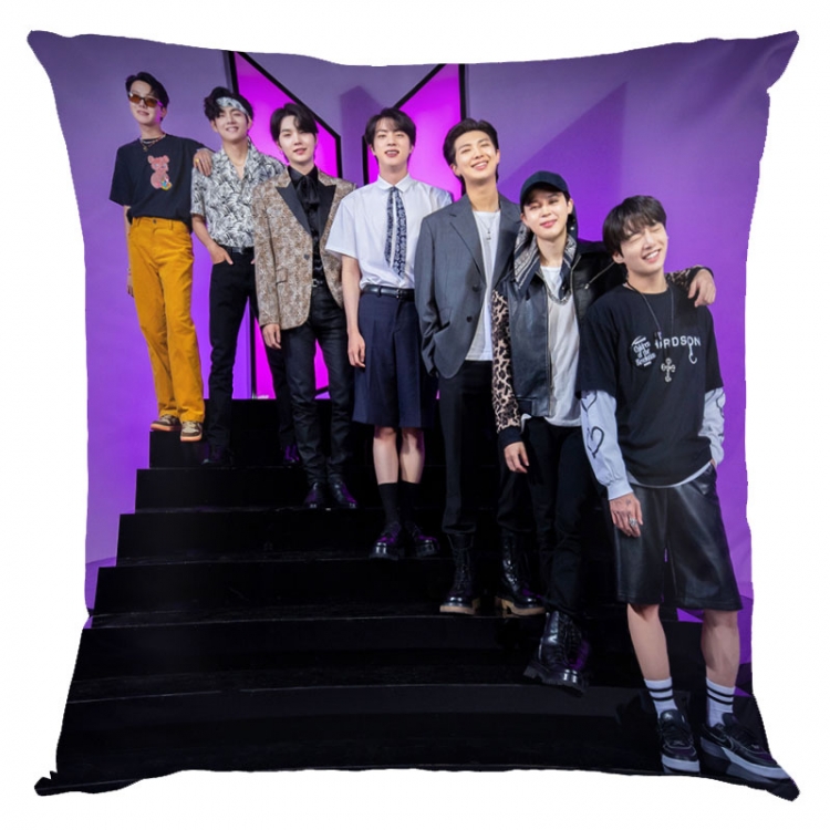 BTS movie star square full-color pillow cushion 45X45CM NO FILLING BS-1456