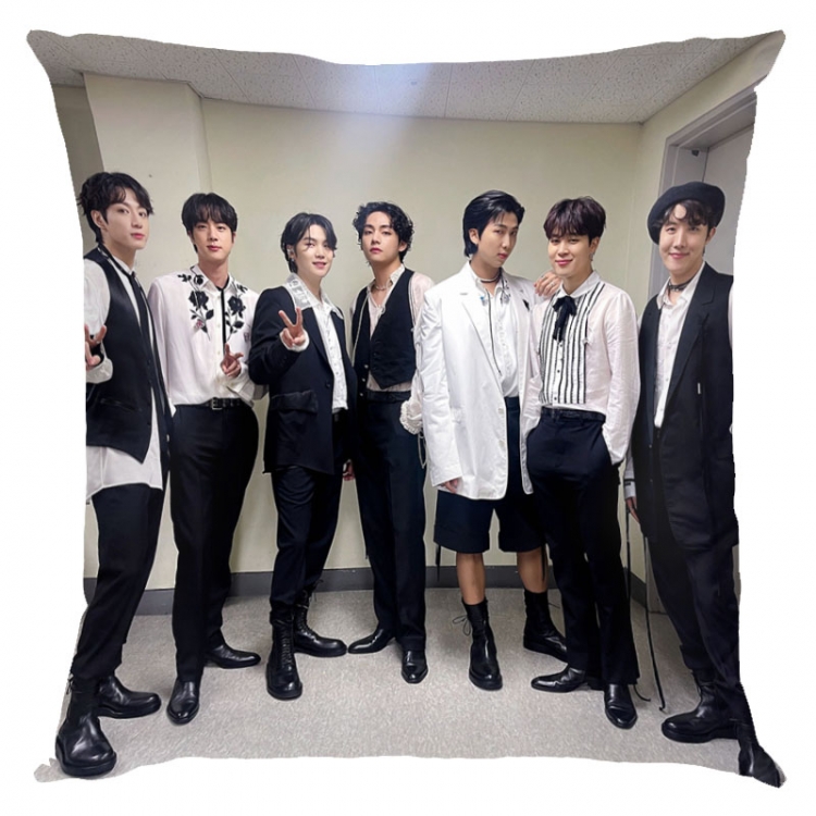 BTS movie star square full-color pillow cushion 45X45CM NO FILLING BS-1476