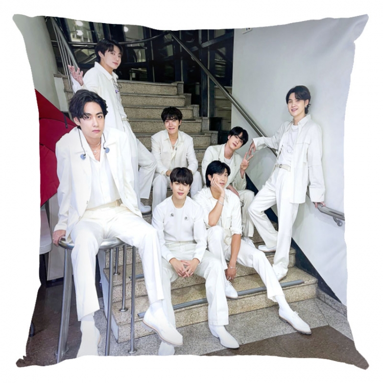 BTS movie star square full-color pillow cushion 45X45CM NO FILLING BS-1465