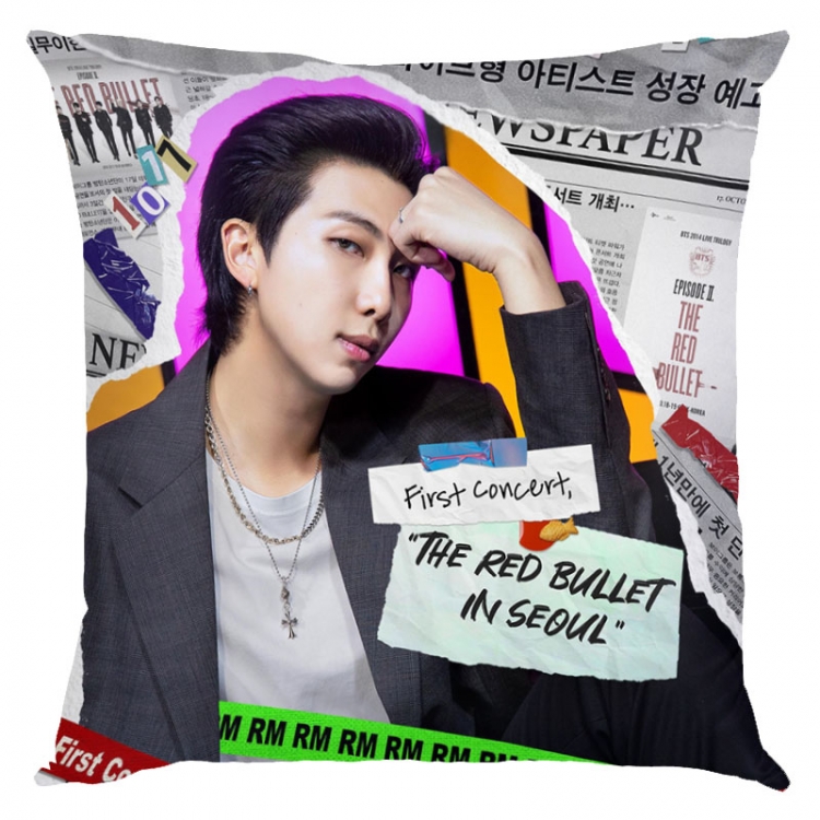 BTS movie star square full-color pillow cushion 45X45CM NO FILLING BS-1489