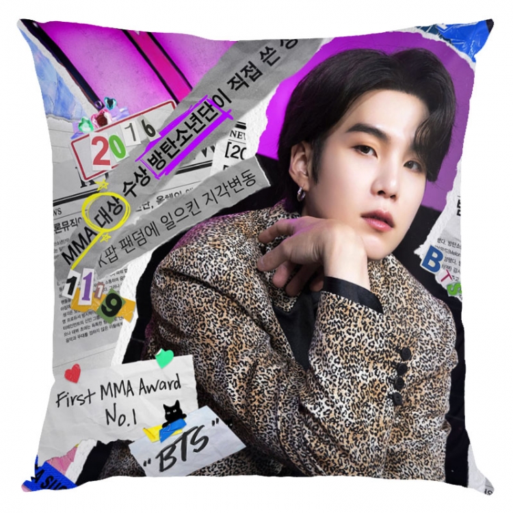 BTS movie star square full-color pillow cushion 45X45CM NO FILLING BS-1491