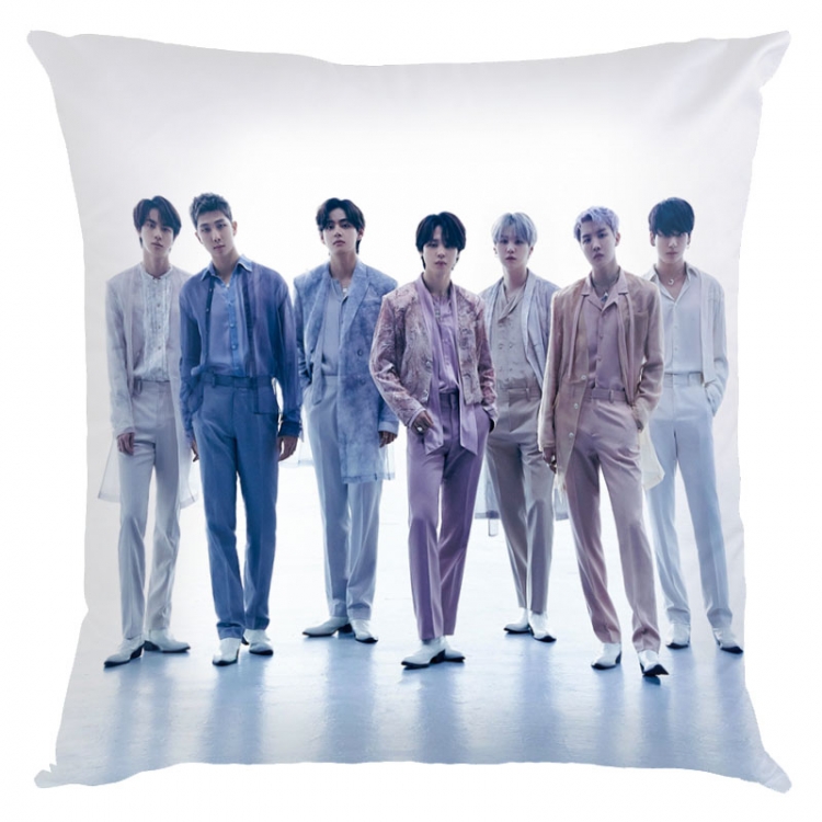 BTS movie star square full-color pillow cushion 45X45CM NO FILLING BS-1487