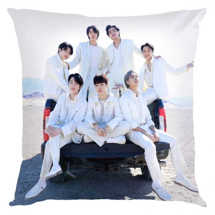 BTS movie star square full-color pillow cushion 45X45CM NO FILLING BS-1455