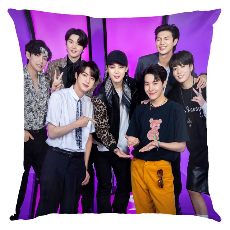 BTS movie star square full-color pillow cushion 45X45CM NO FILLING BS-1458