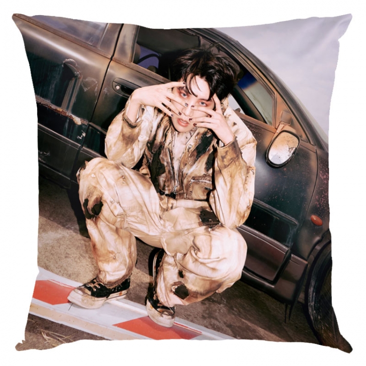 BTS movie star square full-color pillow cushion 45X45CM NO FILLING  BS-1481