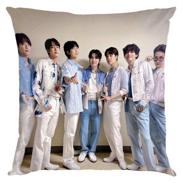 BTS movie star square full-color pillow cushion 45X45CM NO FILLING BS-1475