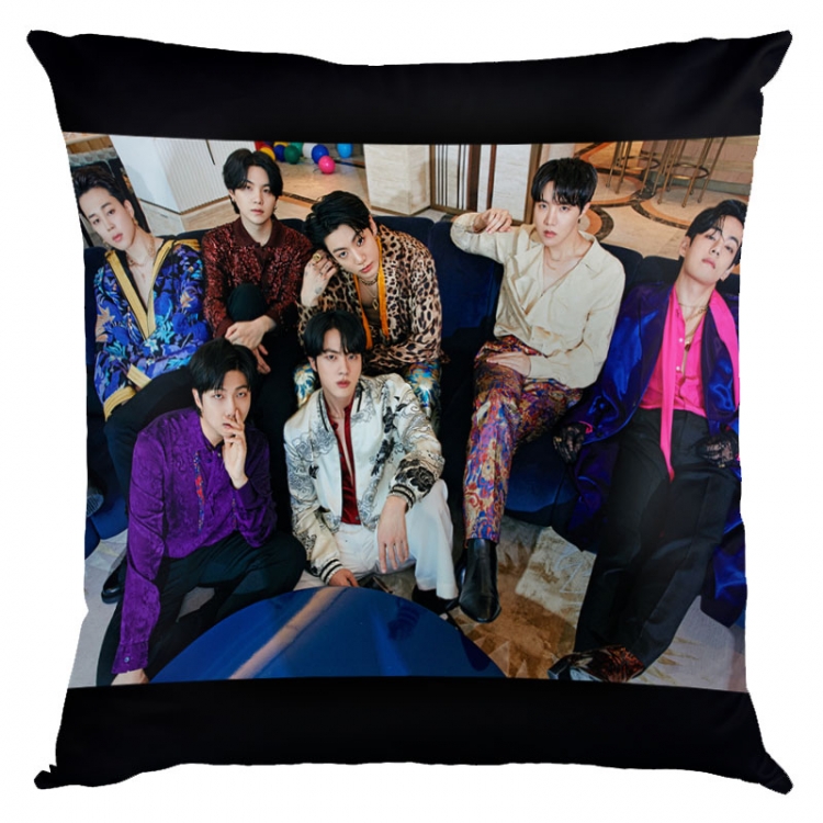 BTS movie star square full-color pillow cushion 45X45CM NO FILLING BS-1478