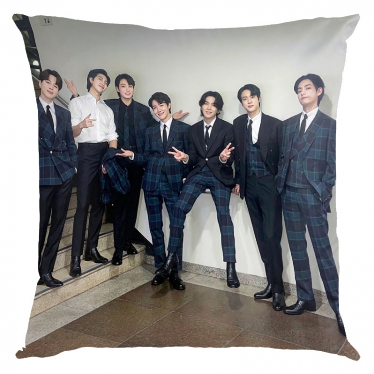BTS movie star square full-color pillow cushion 45X45CM NO FILLING BS-1460
