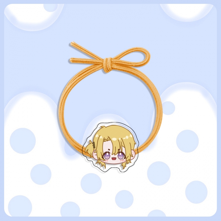 Rainbow Club Anime Acrylic Hair Rope Hair Ring Head Rope Jewelry price for 10 pcs