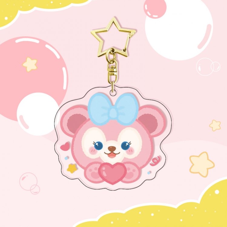 Sanrio Shirley May Star Buckle Acrylic Pendant Bag Charm Keychain price for 5 pcs