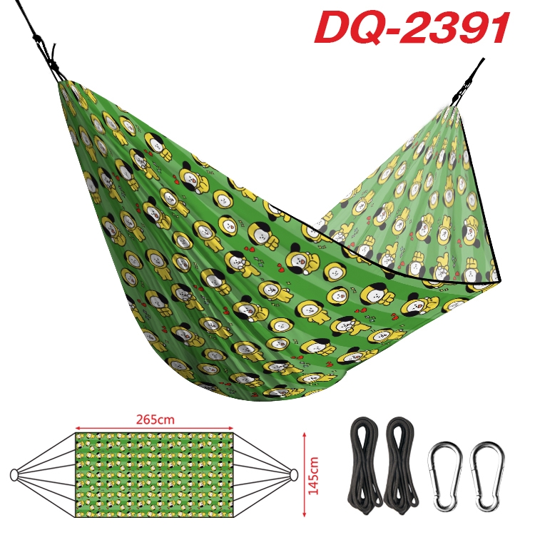 BTS Outdoor full color watermark printing hammock 265x145cm  DQ-2391