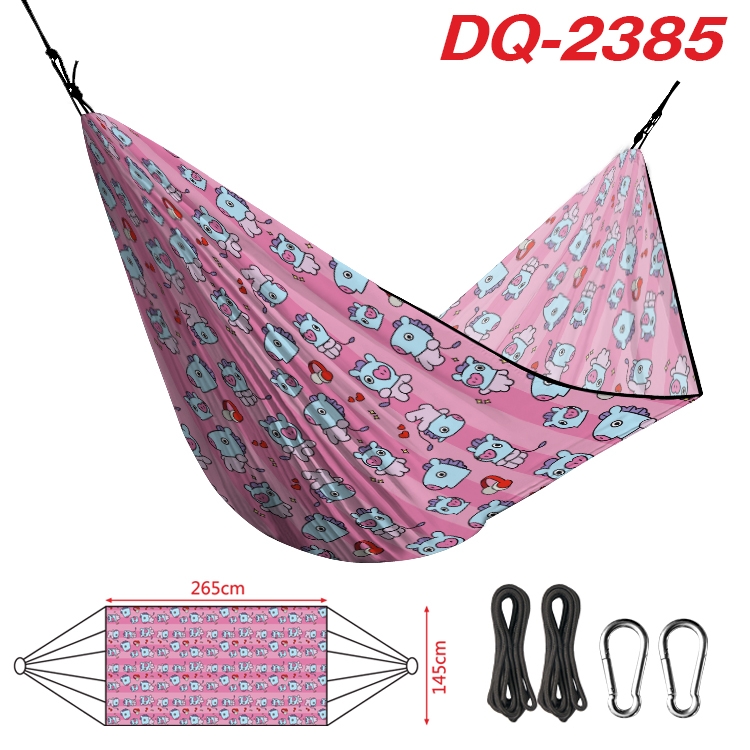 BTS Outdoor full color watermark printing hammock 265x145cm DQ-2385