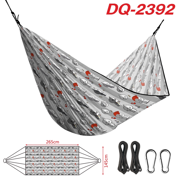 BTS Outdoor full color watermark printing hammock 265x145cm DQ-2392