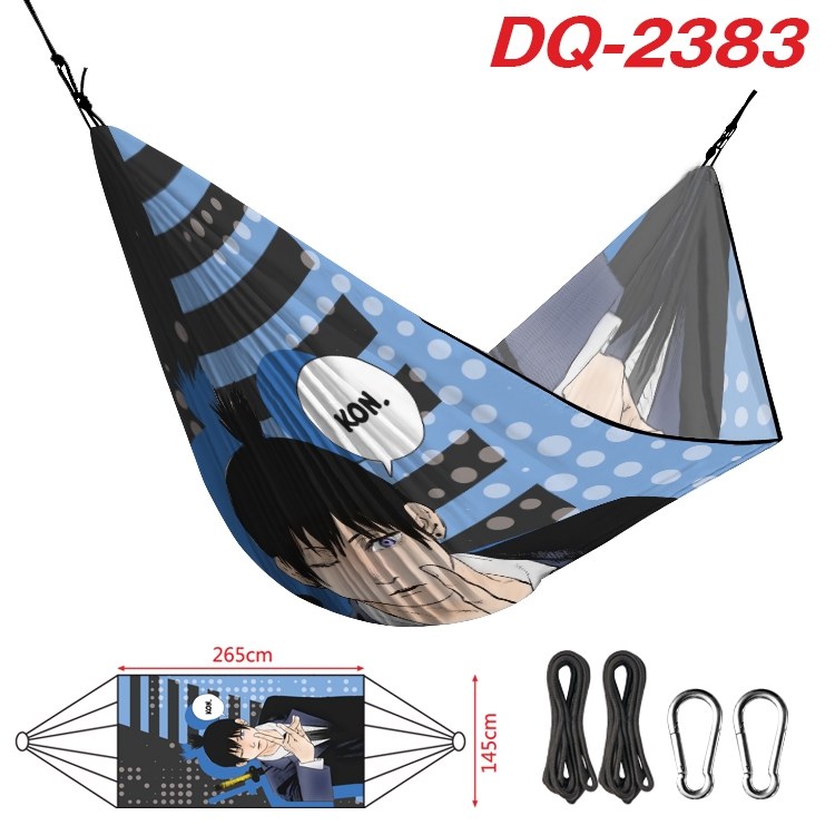 chainsaw man Outdoor full color watermark printing hammock 265x145cm  DQ-2383