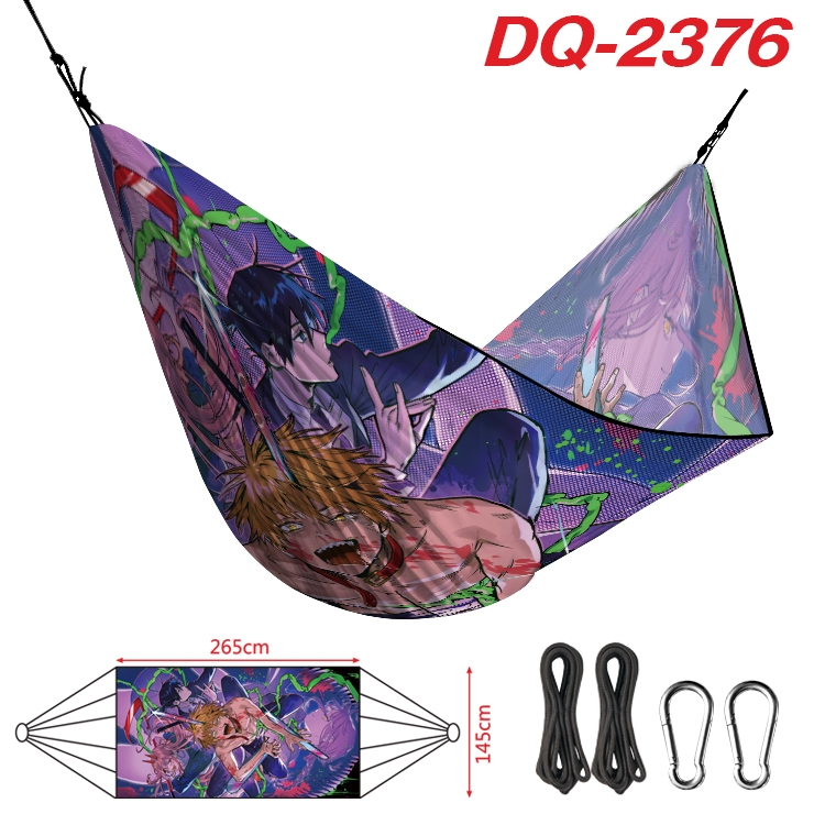 chainsaw man Outdoor full color watermark printing hammock 265x145cm  DQ-2376