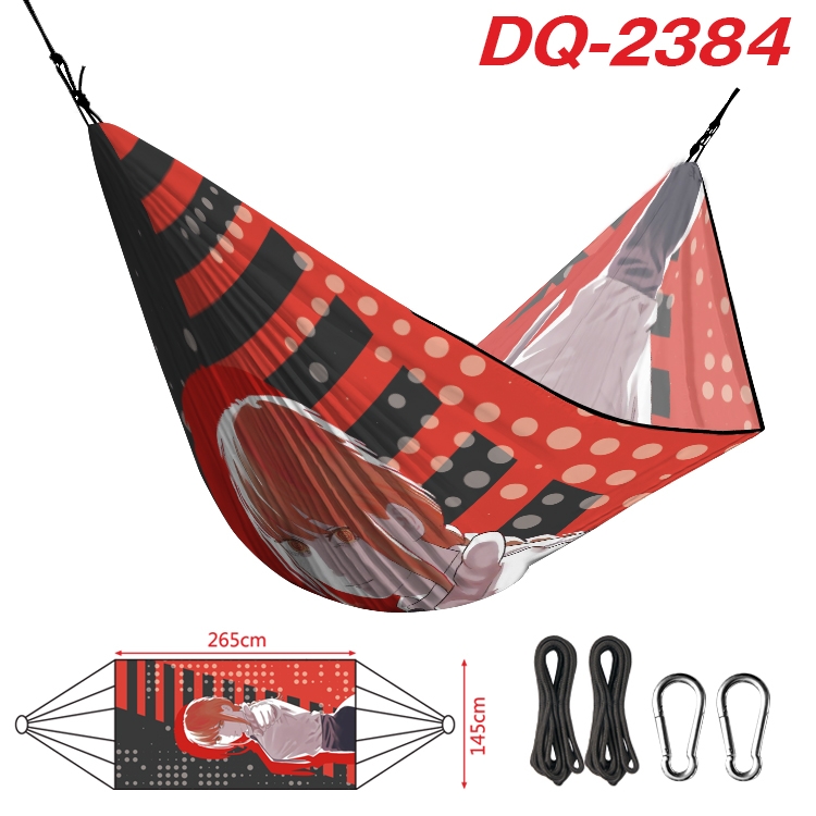 chainsaw man Outdoor full color watermark printing hammock 265x145cm  DQ-2384