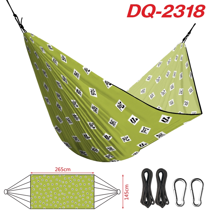 Demon Slayer Kimets Outdoor full color watermark printing hammock 265x145cm DQ-2318