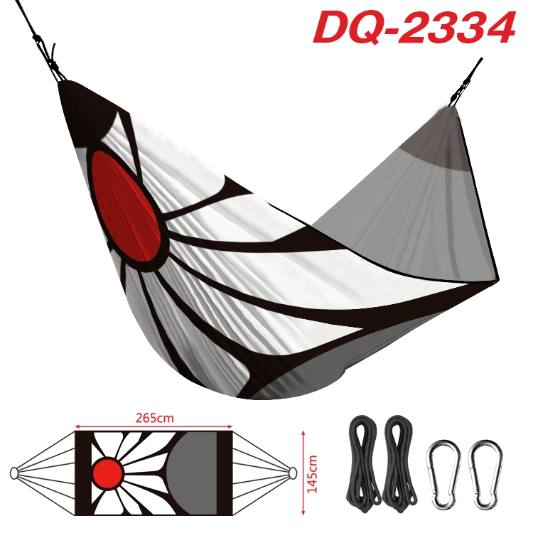 Demon Slayer Kimets Outdoor full color watermark printing hammock 265x145cm DQ-2334