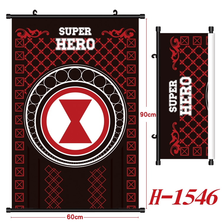 Super hero Anime Black Plastic Rod Canvas Painting 60X90CM H-1546