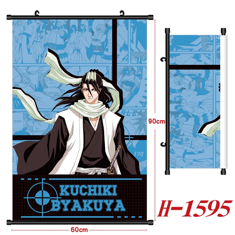 Bleach Anime Black Plastic Rod Canvas Painting 60X90CM H-1595