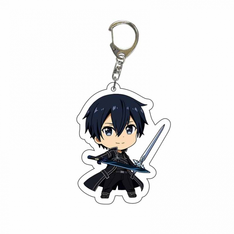 Sword Art Online Anime Acrylic Keychain Charm price for 5 pcs 8878