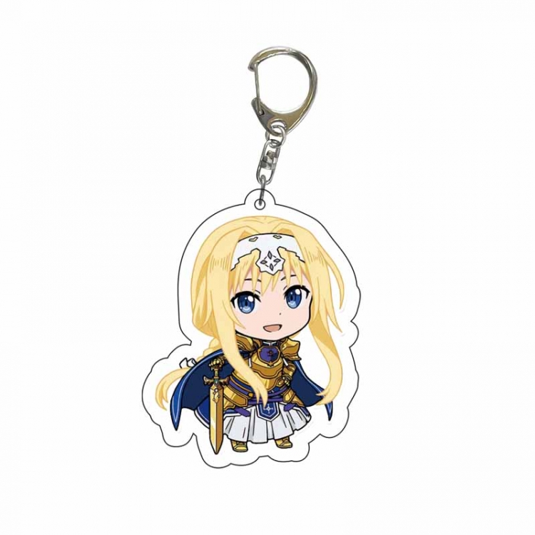 Sword Art Online Anime Acrylic Keychain Charm price for 5 pcs  8880