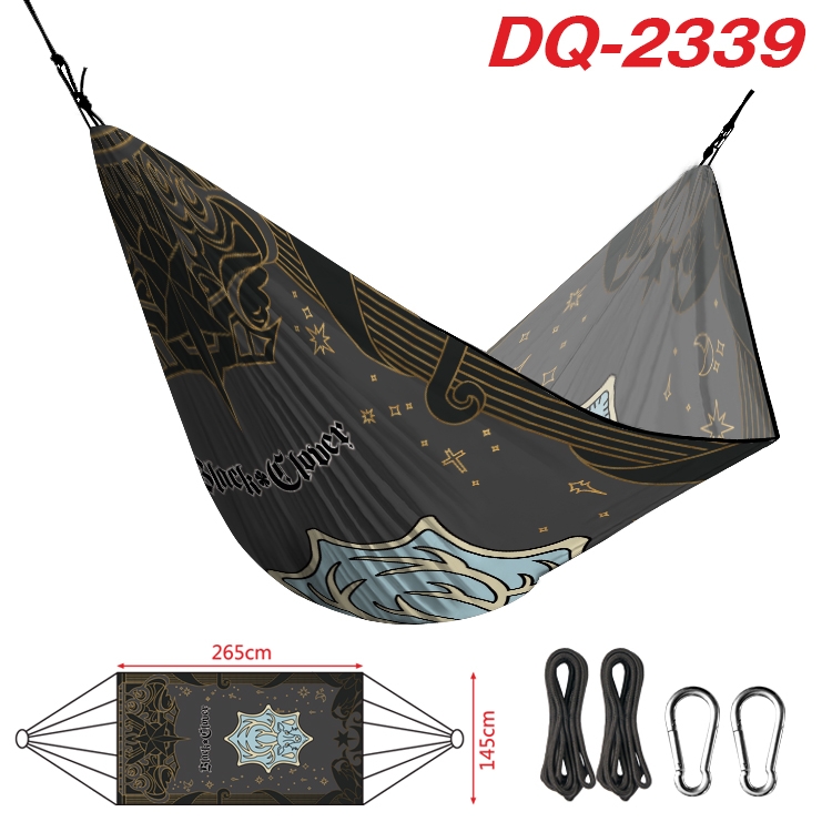 black clover Outdoor full color watermark printing hammock 265x145cm DQ-2339