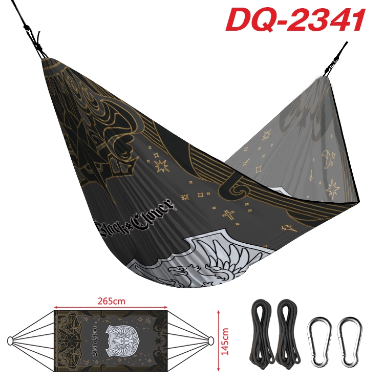 black clover Outdoor full color watermark printing hammock 265x145cm DQ-2341