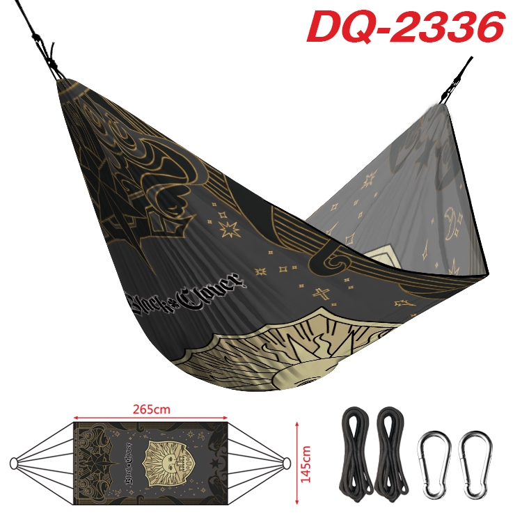 black clover Outdoor full color watermark printing hammock 265x145cm DQ-2336