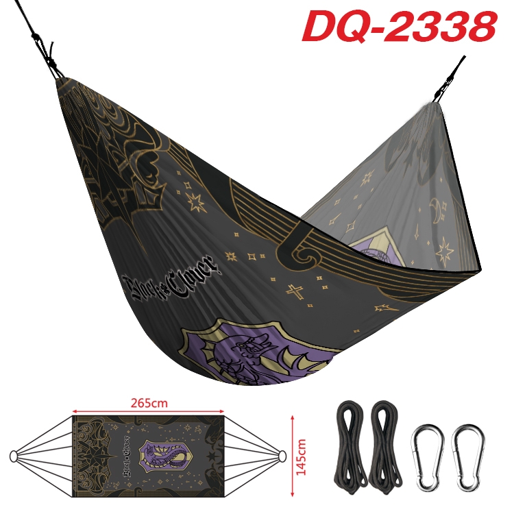 black clover Outdoor full color watermark printing hammock 265x145cm DQ-2338
