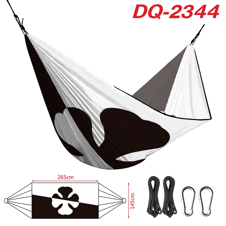black clover Outdoor full color watermark printing hammock 265x145cm DQ-2344