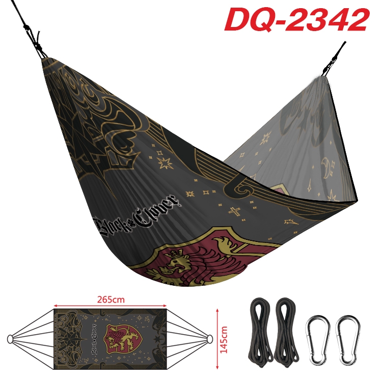black clover Outdoor full color watermark printing hammock 265x145cm DQ-2342