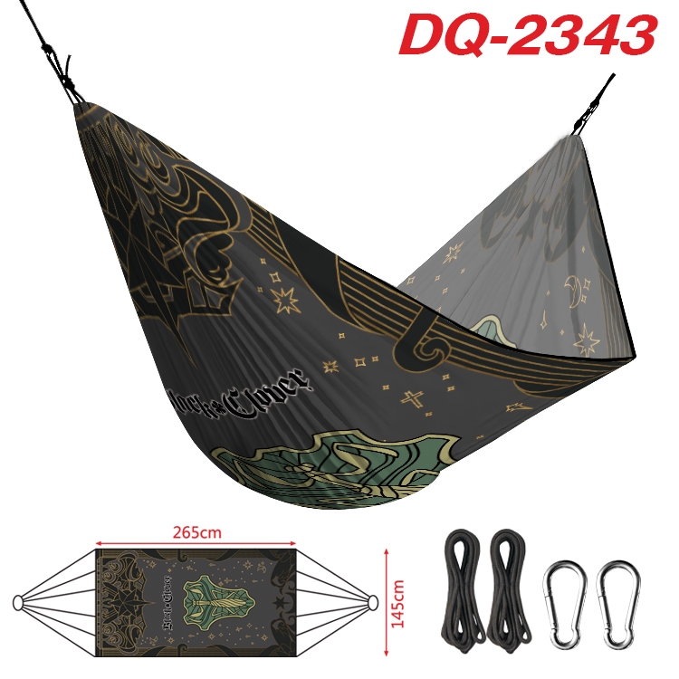 black clover Outdoor full color watermark printing hammock 265x145cm DQ-2343