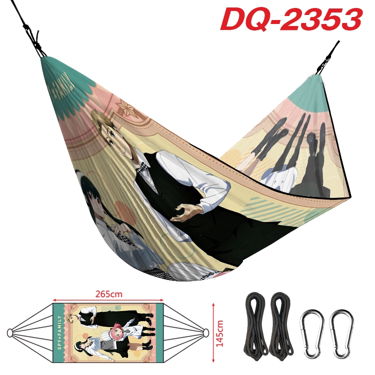 SPY×FAMILY Outdoor full color watermark printing hammock 265x145cm DQ-2353