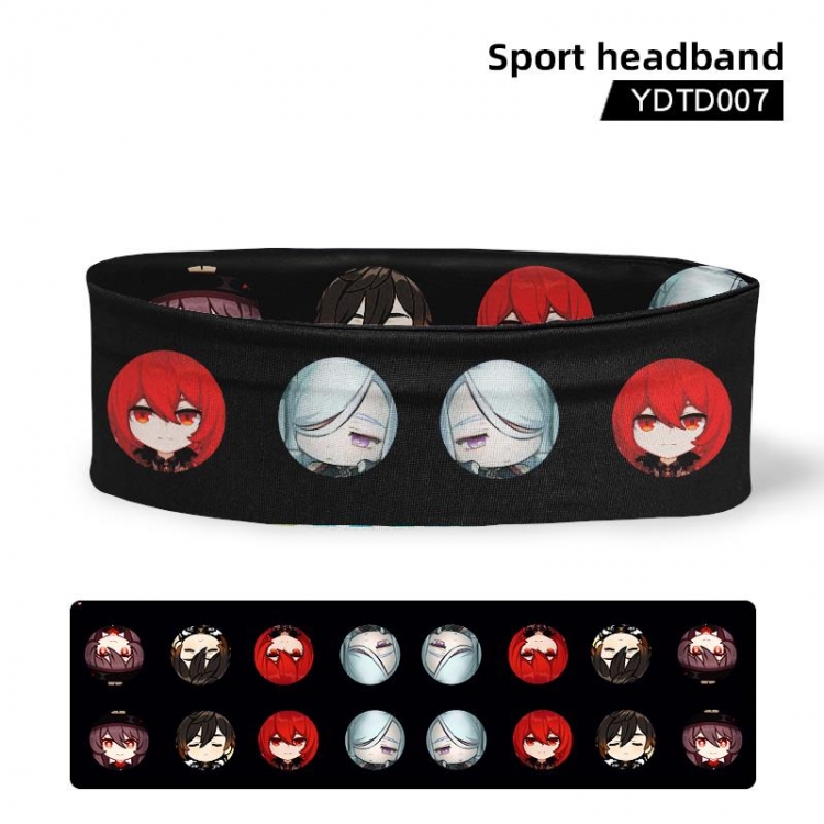 Genshin Impact Anime peripheral sports headband YDTD007