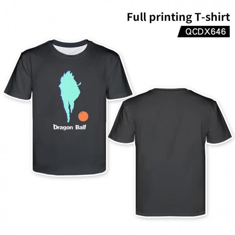 DRAGON BALL Anime full-color short-sleeved T-shirt support single style customization QCDX646