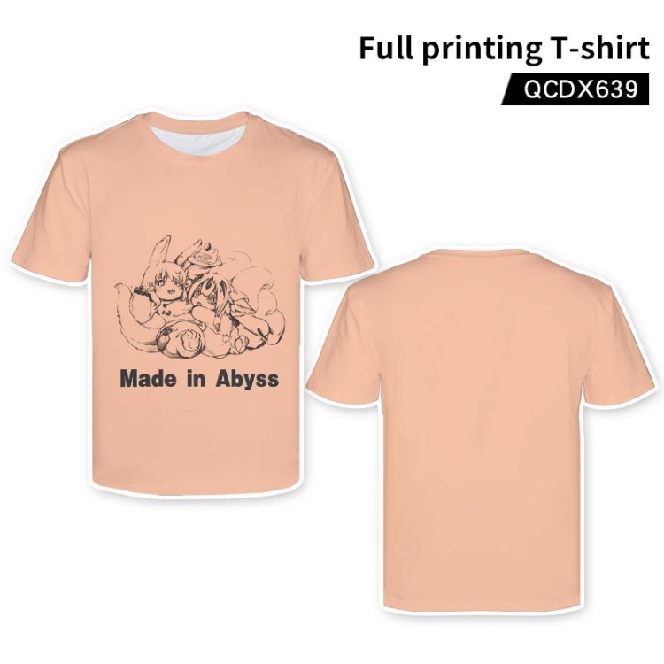 from the abyss Anime full-color short-sleeved T-shirt support single style customization QCDX639