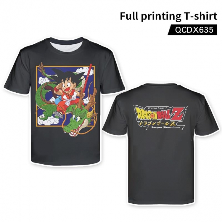 DRAGON BALL Anime full-color short-sleeved T-shirt support single style customization QCDX635