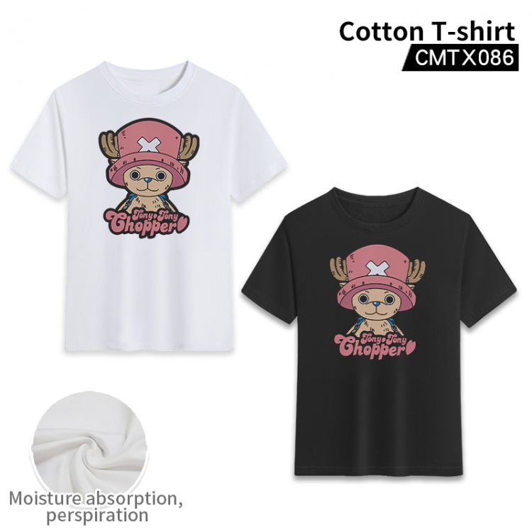 One Piece Anime cotton T-shirt from XS  to 3XL can be customized CMTX086