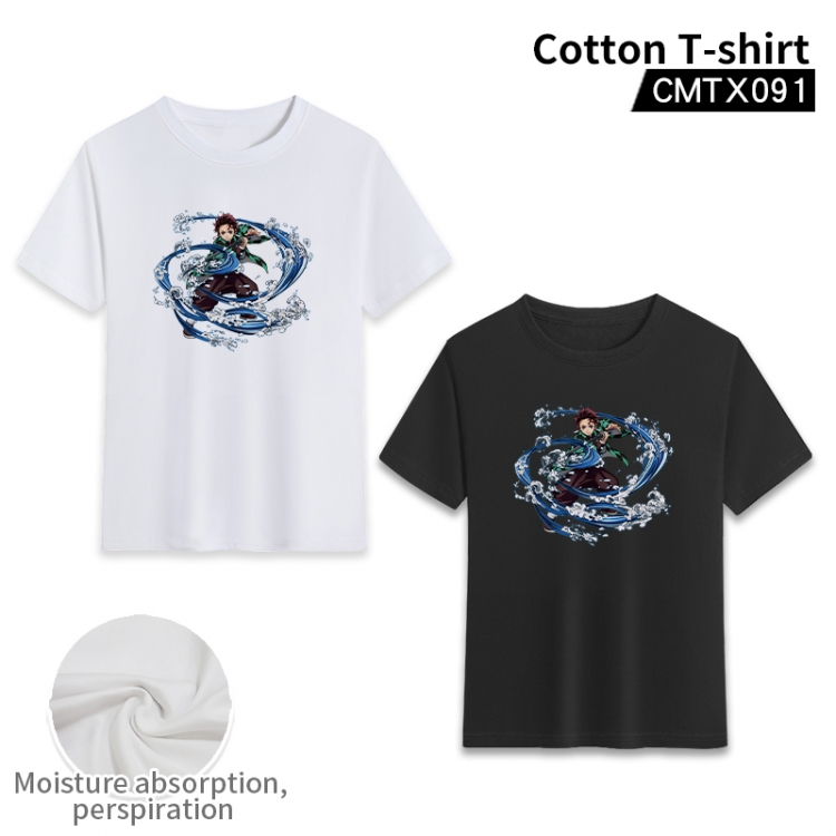 Demon Slayer Kimets Anime cotton T-shirt from XS  to 3XL can be customized CMTX091