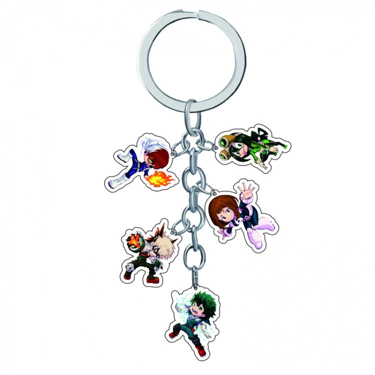 My Hero Academia Anime Peripheral Pendant Acrylic Keychain Charm price for 5 pcs A287