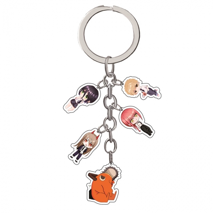 chainsaw man Anime Peripheral Pendant Acrylic Keychain Charm price for 5 pcs  A280