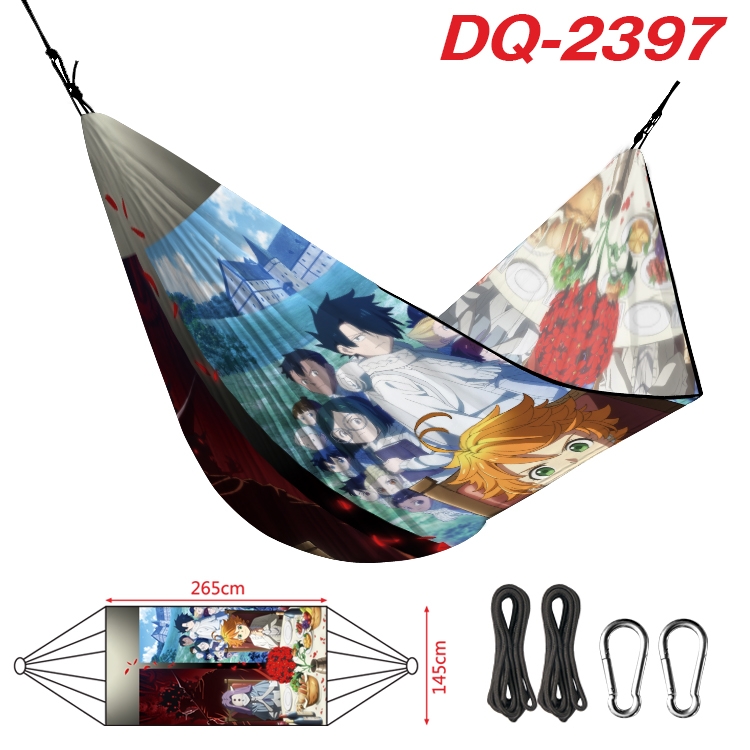 The Promised Neverla Outdoor full color watermark printing hammock 265x145cm DQ-2397