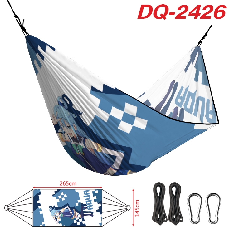 Blessings for a better world Outdoor full color watermark printing hammock 265x145cm DQ-2426