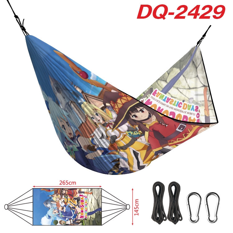 Blessings for a better world Outdoor full color watermark printing hammock 265x145cm DQ-2429