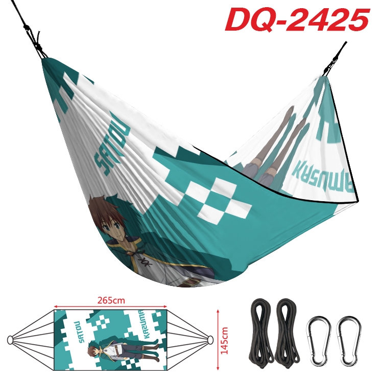 Blessings for a better world Outdoor full color watermark printing hammock 265x145cm  DQ-2425