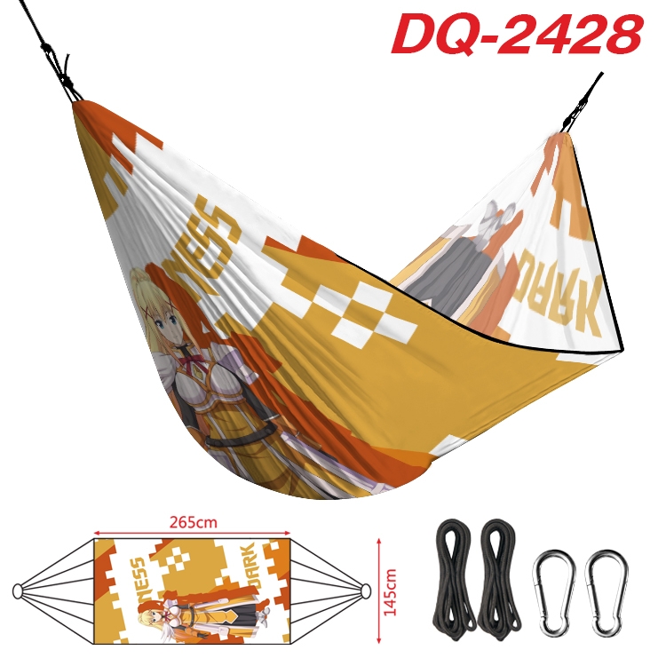 Blessings for a better world Outdoor full color watermark printing hammock 265x145cm DQ-2428